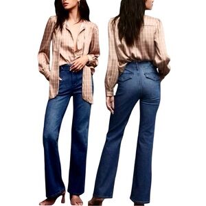 NWT Anthropologie Pilcro Polished Bootcut slim Jeans stretchy sz 25